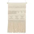 Wanddekoration Beige Baumwolle Handgemacht Mit Fransen Boho Chic Wandbehang Wanddeko Türdeko Fensterdeko Für Schlafzimmer Wohnzimmer Flur Diele