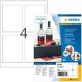 Herma Flaschenetiketten Special 4603, weiß, 90 x 120mm, 40 Blatt, 160 Stück