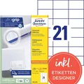 AVERY Zweckform Universal-Etiketten 70 x 42,3 mm weiß 4.620 Etiketten
