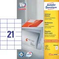 4.620 AVERY Zweckform Etiketten 3652-200 weiß 70,0 x 42,3 mm