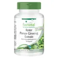 Roter Panax Ginseng Extrakt 400 mg 90 Kapseln - 20% Ginsenoside VEGAN| fairvital