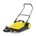 KÄRCHER Kehrmaschine S 6 (Max. Flächenleistung: 2500 m²/h, 1 Seitenbesen, Kehrbehälter: 38 l, Arbeitsbreite: 670 mm, ergonomisch Schubbügel, selbststehender Kehrbehälter), Gelb/Schwarz