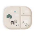 Done by Deer Foodie Kinderteller mit Unterteilung - Kinder & Baby Teller Rutschfest - BPA-Freies Kindergeschirr und Babygeschirr aus 100% PP in Lebensmittelqualität - 22x18x2 cm
