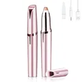 Gesichtshaarentferner für Frauen, Schmerzfreie Haarentfernung Gesichtsepilierer Damen USB Elektrischer Haarentfernung für Körper Gesichtshaare Lippen Kinn (Champagner Gold)