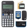 Casio FX-82 DE CW mit CalcCase-Schutztasche, Zirkelset blau, Displayfolie, Garantie