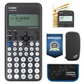 Casio FX-82 DE CW mit Schutztasche, Zirkelset blau, Schutzfolie + Garantie