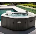Intex Whirlpool "Pure Spa Kombi Octagon Bubble Jet" mit integriertem Salzwassersystem,,Ø 201 x 71 cm