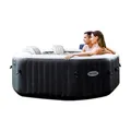 INTEX Whirlpool PureSPA Jet + Bubble Deluxe octagon onyx black 201/150cm Pool