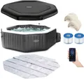 6941057418209 Ogrodowe dmuchane Spa basen z hydromasażem 4 osoby 120+4 dysze INT