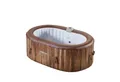 Arebos Whirlpool BERGEN aufblasbar für 2 Personen mit 90 Massagedüsen, (Komplett-Set, 190 x 120 cm), für Outdoor & Indoor