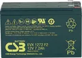 CSB Battery EVX 1272 EVX1272F2 Bleiakku 12V 7.2Ah Blei-Vlies (AGM) (B x H x T) 151 x 99 x 65mm Flachstecker 6.35mm Zyklenfest