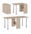 Tisch Klapptisch Esstisch klappbar Funktions -Büro -Tisch Sonoma Eiche MODERN