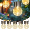 5x LED Solar Hängeleuchte - Garten Deko Solarleuchte Gartenleuchte Hängelampe