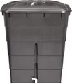 Regentonne eckig 300 l graphitegrey, Deckel/Hahn