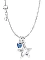 PANDORA Schmuck Collier für Damen Schmuckset Silber Stern und Herz 68638