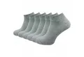 GAWILO Sneakersocken aus 100% Baumwolle für Damen (6-Paar) ohne drückende Naht über den Zehen - atmungsaktiv - absolut blickdicht