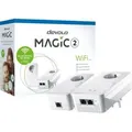 Devolo Magic 2 WiFi, 2400 Mbit/s, IEEE 802.11a, IEEE 802.11ac, IEEE 802.11b, IEEE 802.11g, IEEE 802.11n, IEEE 802.1p, IEEE 802.3,..., Gigabit Ether... - Weiß