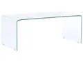 Beliani Minimalistischer Couchtisch transparent Glas Kendall