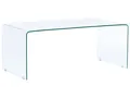 Minimalistischer Couchtisch transparent Glas Kendall