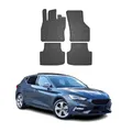 OMAC Gummi Fußmatten kompatibel mit Seat Leon 2020-2026 Automatten Gummi Schwarz 4tlg