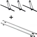 3x Fahrradträger ORION + Dachträger RAPID kompatibel mit für Alfa Romeo 156 Crosswagon (5Türer) 04-07
