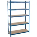 ESTEXO Regal Steckregal Kellerregal Werkstattregal 200x120x50 Schwerlastregal bla blau 120 cm x 200 cm x 50 cm