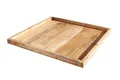 Tablett Mangoholz 50 cm mit erhöhtem Rand Handarbeit massiv Serviertablett