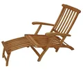 Deckchair Eukalyptusholz geölt FSC ergonomisch gepolstert 160x60x87cm braun