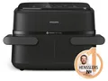 Philips Airfryer 1000 Series Flexible Basket - 7,1 L, 10 Kochfunktionen, schwarz (NA154/00)