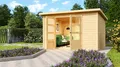 KONIFERA Gartenhaus "Sandstedt 5" naturbelassen, BxT: 330x282 cm, aus hochwertiger nordischer Fichte