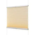 ventanara Plissee Plissee ohne Bohren Wabenplissee Faltrollo inkl. Premium Klebeträger beige 55 cm x 130 cm