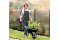 Outsunny Gartenzaun Dekorative Zaun, Steckzaun für Balkon, Terrasse, Braun, (Teichzaun, 1-St., Stahlzaun), 93 x 22 x 150 cm