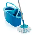 Leifheit Clean Twist Drehmopp-Set 6 L Eimer Micro-Duo Aufsatz 109–140 cm