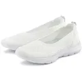 LASCANA Halbschuh, Slip-On-Sneaker, Sneaker Ballerinas zum Reinschlüpfen VEGAN weiß 40