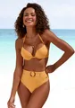s.Oliver Push-Up-Bikini-Top "Rome", in verschiedenen Unifarben, Gr. 36 - Cup C, gelb Cup C
