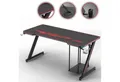 MY SIT Schreibtisch Gaming Tisch 140 cm TITAN mit LED Beleuchtung und Mauspad