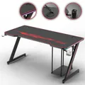 MY SIT Gaming Tisch LED Beleuchtung PC Schreibtisch Arbeitstisch Computertisch