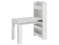 Kinder Schreibtisch mit Regal 50 x 110 cm weiß