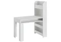 Wohnling Kinderschreibtisch WL6.388 Weiß 90x50x110cm Schülerschreibtisch Tisch mit Rega (Weiß 90x50x110 cm, Maltisch Kinderzimmer mit Regal), Kindertisch Modern, Schülerschreibtisch Stauraum