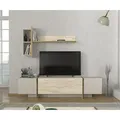 Wohnwand Veyron Beige Granit Optik
