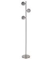 BELIANI Stehlampe aus Metall mit 3 Lichtern Metallleuchte silber Wohnzimmer Schlafzimmer modern
