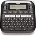 Brother PT-D210 Beschriftungsgerät, QWERTZ Tastaturlayout (für 3,5 bis 12 mm breite TZE-Schriftbänder, bis zu 20 mm/Sek. Druckgeschwindigkeit), Schwarz