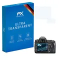 atFoliX Schutzfolie kompatibel mit Nikon D90 Folie, ultraklare FX Displayschutzfolie (3er Set)