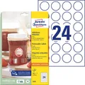 Avery-Zweckform 5080 Universal-Etiketten Ø 40 mm Papier Weiß 1 Set Wiederablösbar Tintenstrahldrucker, Laserdrucker, Farblaserdrucker