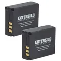 EXTENSILO 2x Akku kompatibel mit Panasonic Lumix DMC-TZ5, DMC-TZ50 Kamera (1000 mAh, 3,7 V, Li-Ion)