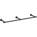 Songmics Kleiderständer Wandmontage 30,4 cm x 170 cm x 7 cm Schwarz