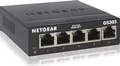 NETGEAR GS305 LAN Switch 5 Port Netzwerk Switch (Plug-and-Play Gigabit Switch LAN Splitter, LAN Verteiler, Ethernet Hub lüfterlos, robustes Metallgehäuse), Schwarz