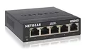 NETGEAR GS305 LAN Switch 5 Port Netzwerk Switch (Plug-and-Play Gigabit Switch LAN Splitter, LAN Verteiler, Ethernet Hub lüfterlos, robustes Metallgehäuse), Schwarz