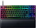 Razer Huntsman V2 Tenkeyless (Purple Switch) - Optische Gaming-Tastatur ohne Ziffernblock (Klickende Optische Switches, Doubleshot PBT-Tastenkappen, Handballenauflage) QWERTZ DE-Layout | Schwarz