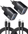 INIU 30W USB C Ladegerät 2-Pack für schnelles und sicheres Laden aller Geräte